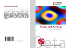 Copertina di Amtsgericht Auerbach