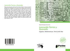 Leonardo Torres y Quevedo kitap kapağı