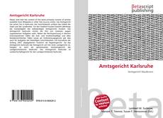 Couverture de Amtsgericht Karlsruhe