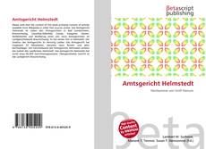 Couverture de Amtsgericht Helmstedt