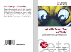 Capa do livro de Invincible Super Man Zambot 3 