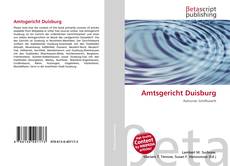 Couverture de Amtsgericht Duisburg