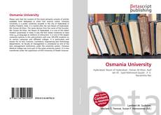 Buchcover von Osmania University