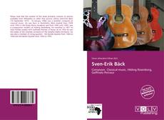 Capa do livro de Sven-Erik Bäck 