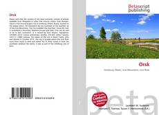 Couverture de Orsk
