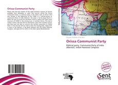 Capa do livro de Orissa Communist Party 