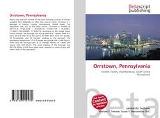 Couverture de Orrstown, Pennsylvania