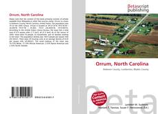 Couverture de Orrum, North Carolina