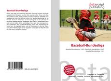 Capa do livro de Baseball-Bundesliga 