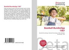 Capa do livro de Baseball-Bundesliga 1987 