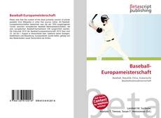 Baseball-Europameisterschaft的封面