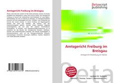 Buchcover von Amtsgericht Freiburg im Breisgau