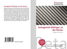 Capa do livro de Amtsgericht Dillingen an der Donau 