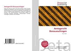 Buchcover von Amtsgericht Donaueschingen