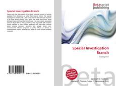 Capa do livro de Special Investigation Branch 