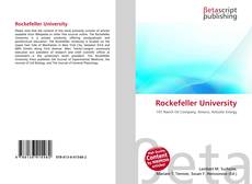 Capa do livro de Rockefeller University 