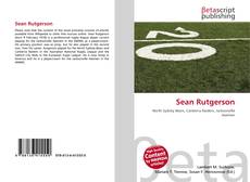 Copertina di Sean Rutgerson