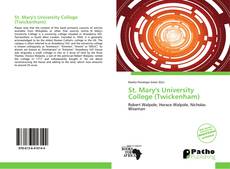 Bookcover of St. Mary's University College (Twickenham)