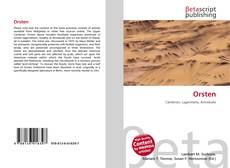 Capa do livro de Orsten 