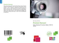 Capa do livro de Preston Hanson 