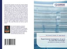 Buchcover von Experimental investigation of spiral fin tube heat exchanger