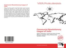 Communist Revolutionary League of India的封面