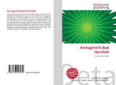 Buchcover von Amtsgericht Bad Hersfeld
