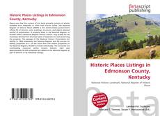 Couverture de Historic Places Listings in Edmonson County, Kentucky
