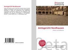 Couverture de Amtsgericht Nordhausen