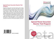 Copertina di Special Power Excursion Reactor Test Program