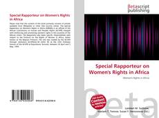Buchcover von Special Rapporteur on Women's Rights in Africa