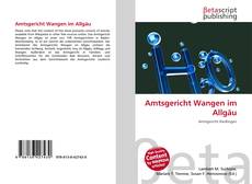 Couverture de Amtsgericht Wangen im Allgäu