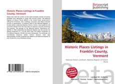 Copertina di Historic Places Listings in Franklin County, Vermont