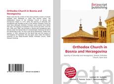 Copertina di Orthodox Church in Bosnia and Herzegovina