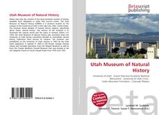 Buchcover von Utah Museum of Natural History