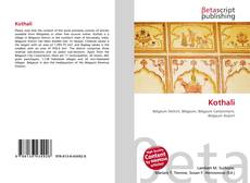 Copertina di Kothali