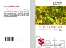 Buchcover von Hyophorbe Amaricaulis
