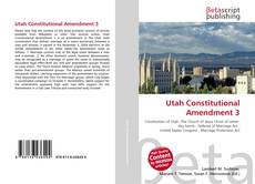 Utah Constitutional Amendment 3的封面