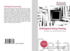 Couverture de Orthogonal Array Testing