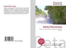 Copertina di Balaka Macrocarpa