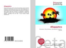 Copertina di Allagoptera