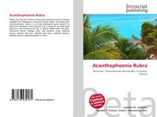 Buchcover von Acanthophoenix Rubra