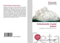 Buchcover von Orthorhombic Crystal System