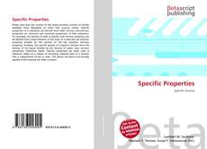 Buchcover von Specific Properties