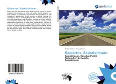Bookcover of Balcarres, Saskatchewan