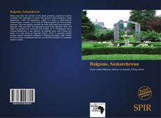 Capa do livro de Balgonie, Saskatchewan 