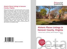 Buchcover von Historic Places Listings in Hanover County, Virginia