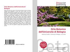Bookcover of Orto Botanico dell'Università di Bologna