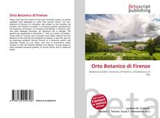 Bookcover of Orto Botanico di Firenze