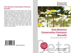 Buchcover von Orto Botanico Conservativo Francesco Busnello